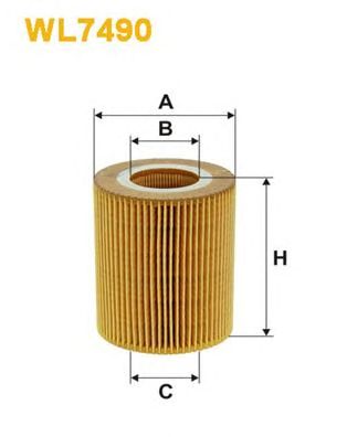 WIX FILTERS wl7490 -  Фильтр масляный двигателя
